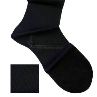 VICCEL / CELCHUK Socks Fish Skin Textured Black - Luksusowe skarpety męskie