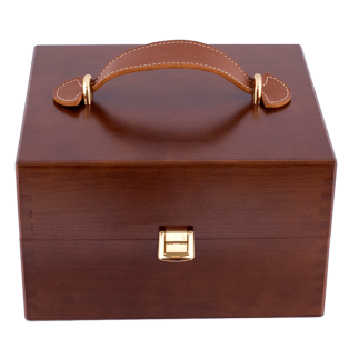 SAPHIR MDOR Box Le Bottier - Luksusowa drewniana skrzynka z kosmetykami i akcesoriami do pielęgnacji butów