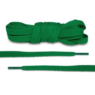 LACE LAB JORDAN 1 Laces 8mm Kelly Green - Zielone płaskie sznurowadła do Kicksów