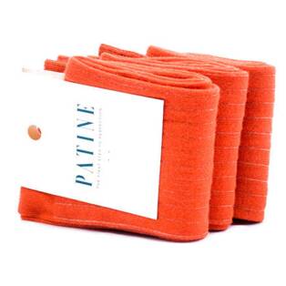 PATINE Socks PASH34 Orange / Cream - Dwukolorowe skarpety z wydzieleniami typu SHADOW