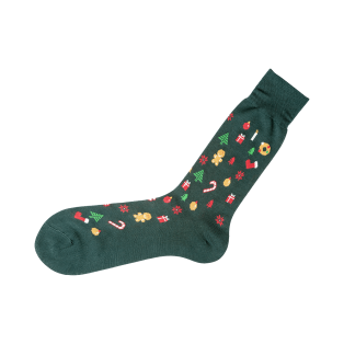 VICCEL / CELCHUK Socks Christmas Green - Luksusowe skarpetki świąteczne