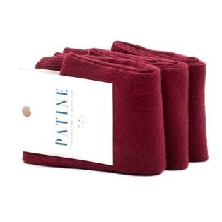 PATINE Socks PA0001-0995 - Bordowe jednolite skarpetki