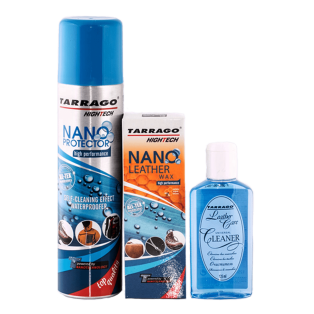 TARRAGO Set 6 Nano Smooth Leather - Zestaw do czyszczenia i pielęgnacji skór licowych