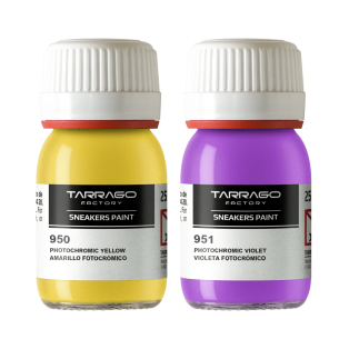 TARRAGO SNEAKERS Paint Photochromic 25ml - Fotochromowe farby akrylowe do rękodzieła i customizacji sneakersów oraz jeansu