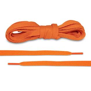LACE LAB JORDAN 1 Laces 8mm Orange - Pomarańczowe płaskie sznurowadła do Kicksów